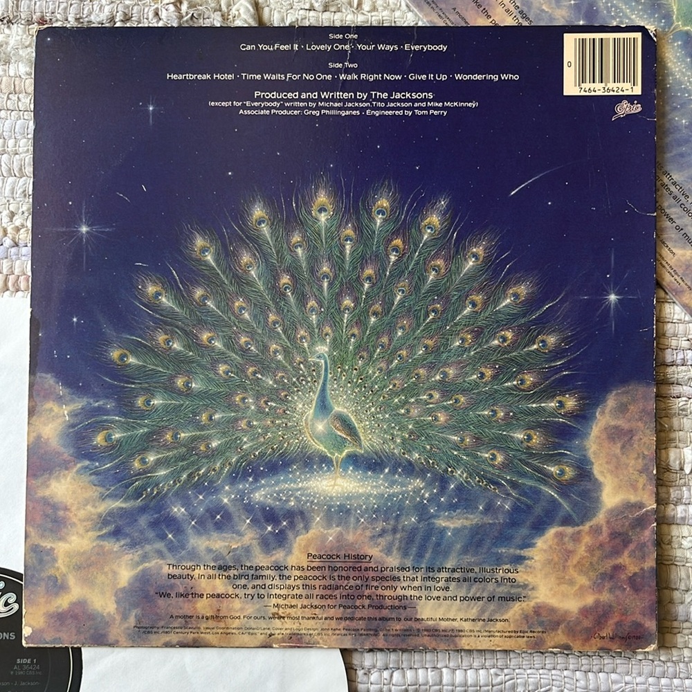 The Jacksons - “ Triumph “ Vinyl LP - Picture 2 of 5